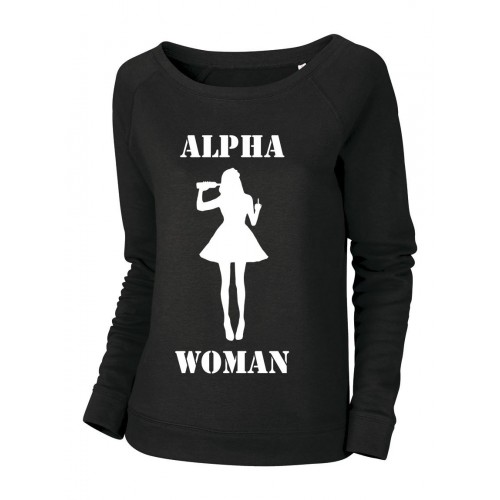 Felpa Bio Alpha Woman Nera
